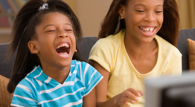 Laughing at computer